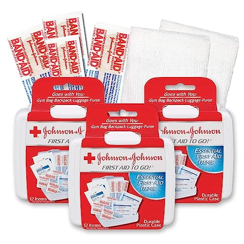 Johnson & Johnson Travel First Aid Kit (Set of 3)