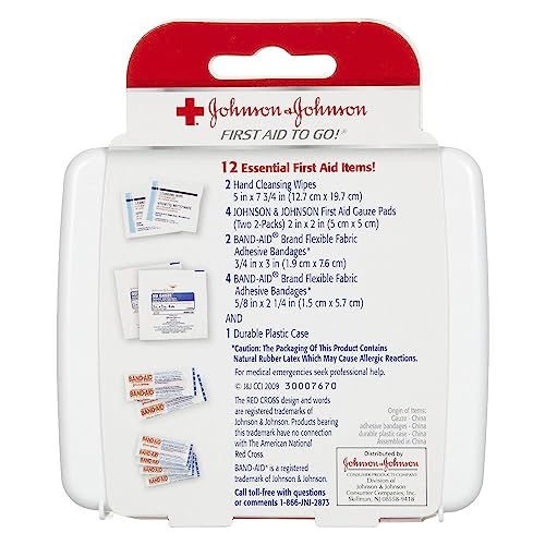 Johnson & Johnson Travel First Aid Kit (Set of 3)