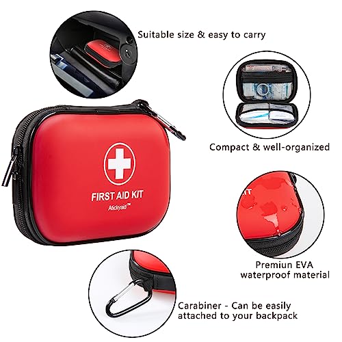 120 Piece Mini First Aid Kit - Waterproof Shell
