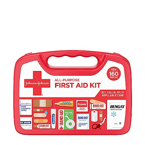 Portable All-Purpose First Aid Kit - 160 Pieces