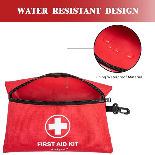 140 Piece Small First Aid Kit - All-Purpose Travel