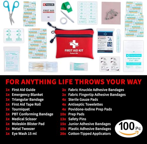 Compact Sports First Aid Kit - 100-Piece