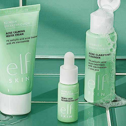 e.l.f. SKIN Blemish Control Travel Kit, Cleanser, Serum & Moisturizer