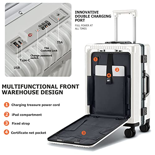 Aluminium Hardside Spinner Wheel Luggage with TSA lock
