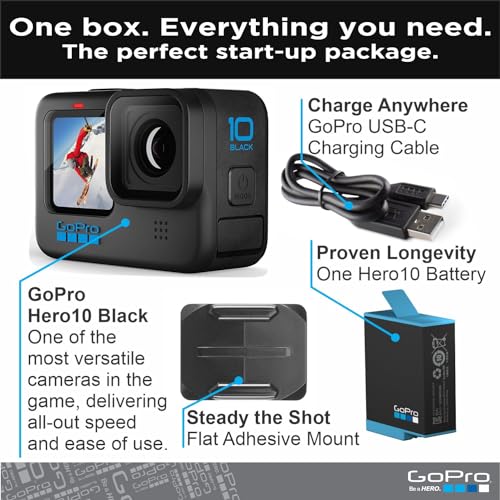 GoPro HERO10 Black Waterproof Action Camera - LCD Screens