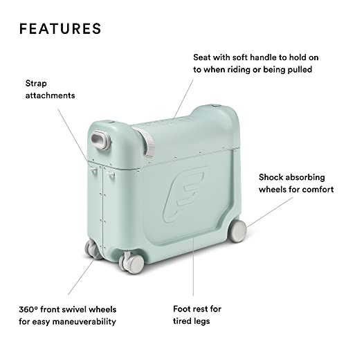 Stokke JetKids BedBox: Green Aurora - Ride-On Suitcase