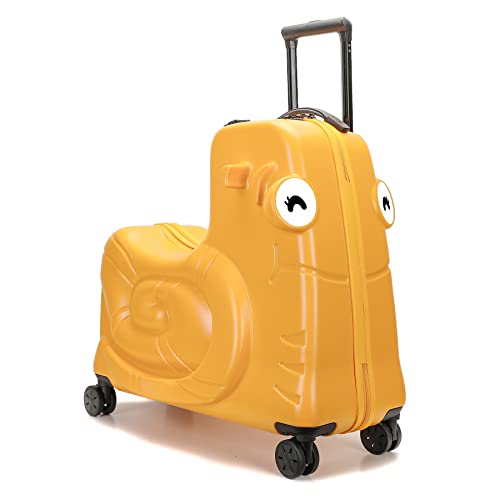 20" Kids Ride-On Suitcase with Spinner Wheels and Password Lock