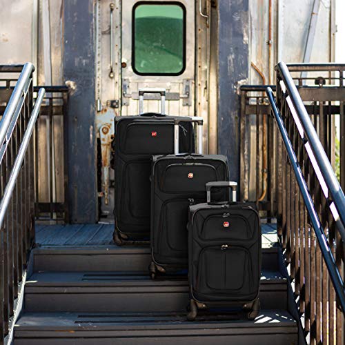 SwissGear Sion 29-Inch Softside Expandable Roller Luggage, Black