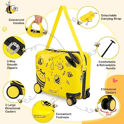 Goplus Kids Luggage Set with Backpack and Wheels