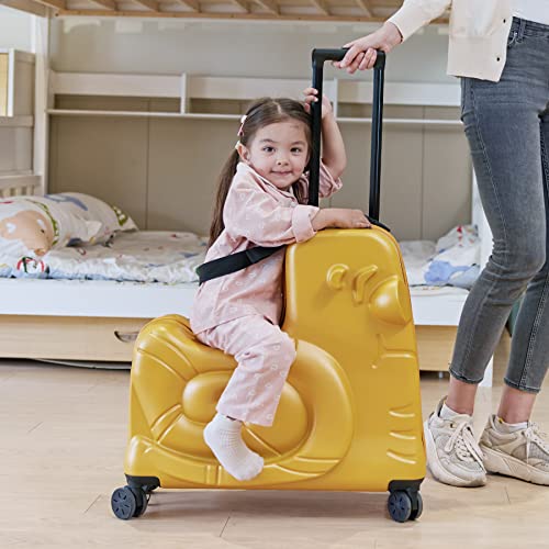 20" Kids Ride-On Suitcase with Spinner Wheels and Password Lock