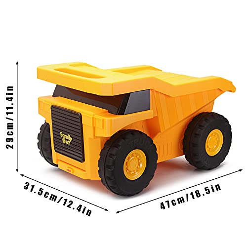 PUQU Monster Truck Kids Travel Suitcase (Yellow)