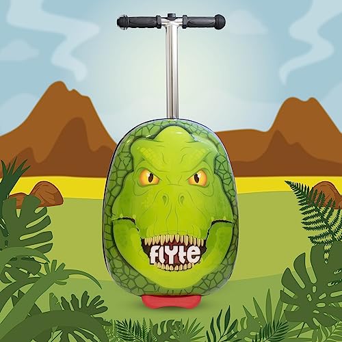 Darwin the Dino Suitcase - Lightweight Folding Kids Luggage