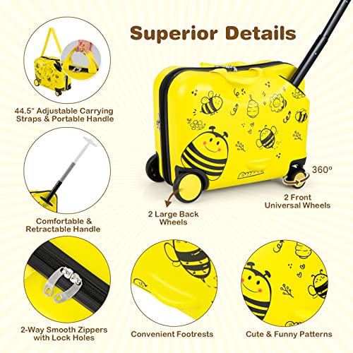 2pc Kids Luggage Set - Cute Bee