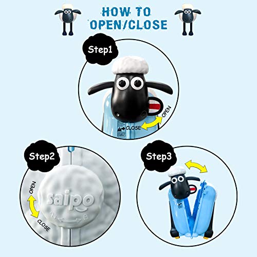 Blue Shaun the Sheep Kids Ride-On Suitcase