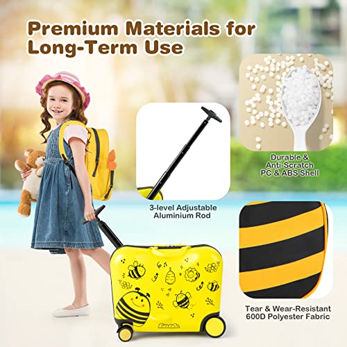 2pc Kids Luggage Set - Cute Bee