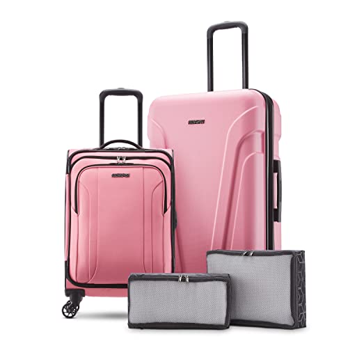 Pink Lemonade/White 4PC Set, American Tourister Suitcases