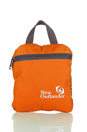 Orange Outlander Lightweight Travel Hiking Backpack