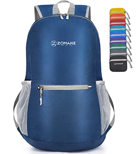 ZOMAKE 20L Lightweight Hiking Backpack - Navy Blue