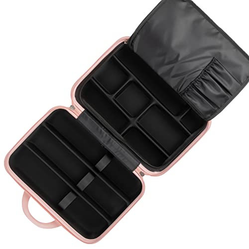 Calista Blush Beauty Case: Pop-Up Organizer & Travel Station