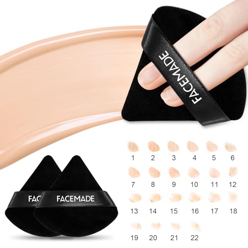 6-Piece Face Powder Puff Set + Travel Case