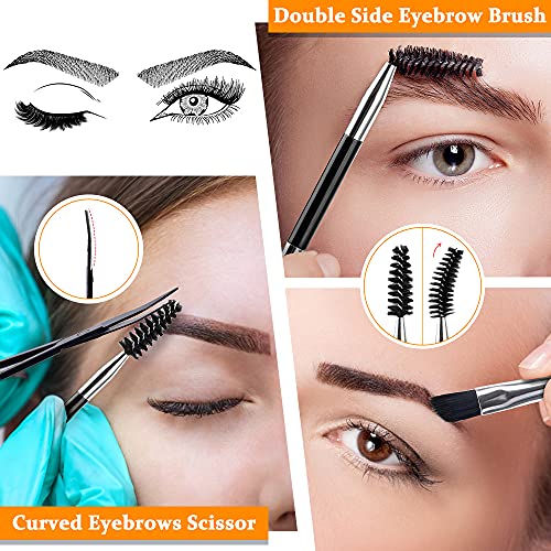 Precision Tweezers and Curved Scissors Set with Travel Case