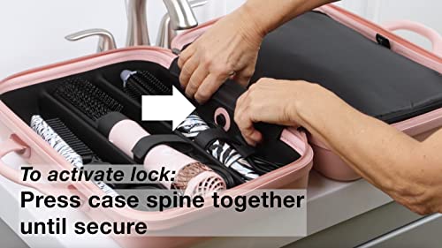 Calista Blush Beauty Case: Pop-Up Organizer & Travel Station