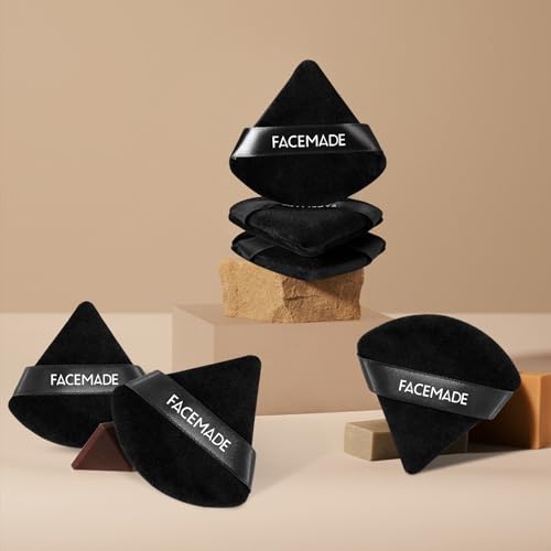 6-Piece Face Powder Puff Set + Travel Case