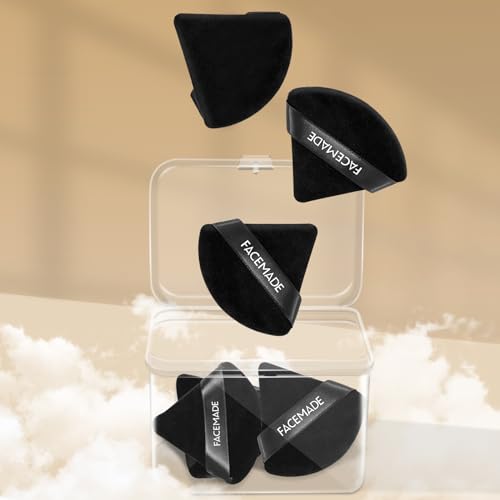 6-Piece Face Powder Puff Set + Travel Case