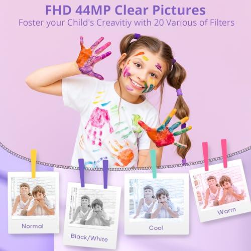 2024 Newest 1080P 44MP Digital Point and Shoot Camera