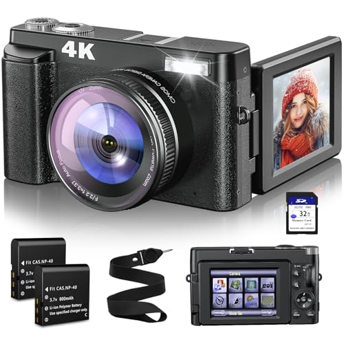 Compact 4K Camera for Photography and Travel
