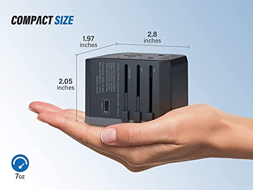 EPICKA Universal Travel Adapter with 5.6A Smart Power