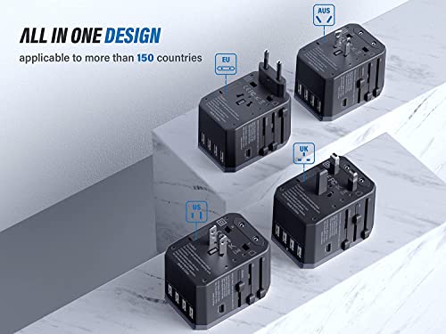 EPICKA Universal Travel Adapter with 5.6A Smart Power