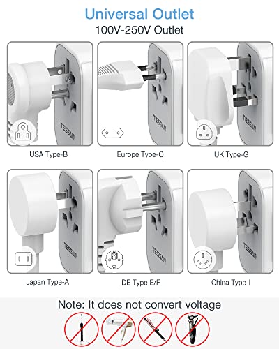 5.6A All-in-one Universal Travel Adapter, TESSAN