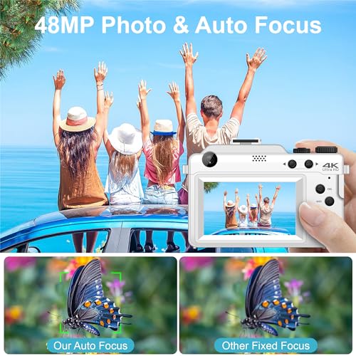 Beginner's WiFi Camera with 48MP, 4K Videos