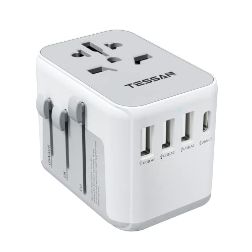 4 USB Ports Worldwide Travel Plug Adaptor