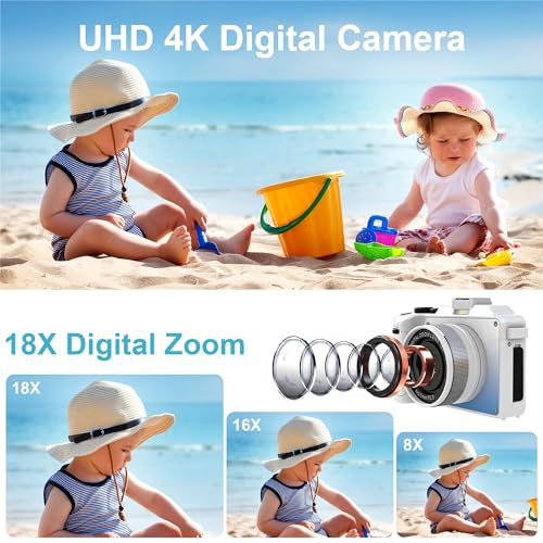 Beginner's WiFi Camera with 48MP, 4K Videos