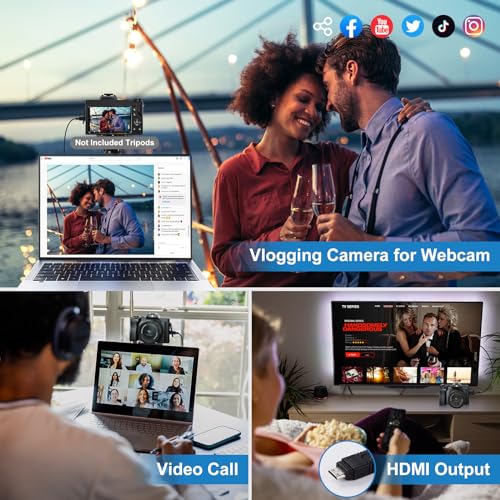 WiFi Vlogging Camera with 32G SD Card 48MP