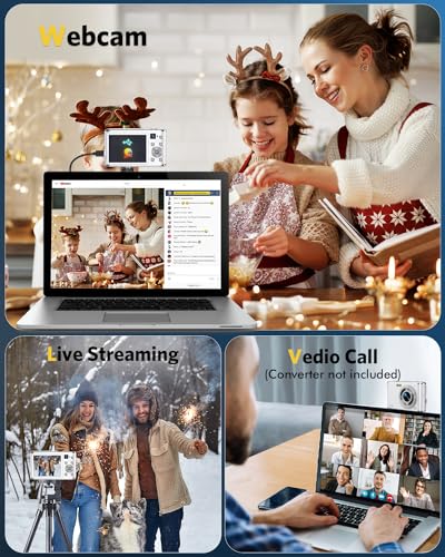 Compact Travel Camera for Teens - White