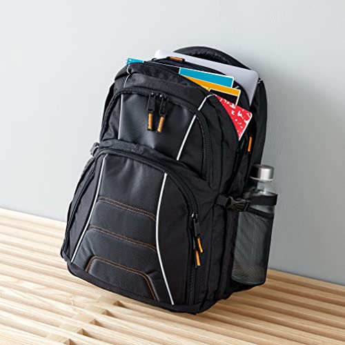17-Inch Black Laptop Backpack for Travel