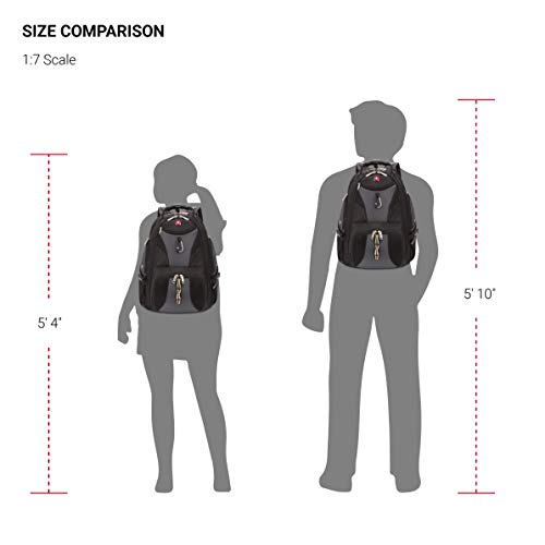 SwissGear 1900 Scansmart Laptop Backpack, Gray/Black