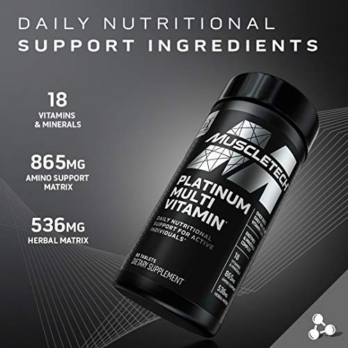 MuscleTech Platinum Multivitamin - Immune Support, 90 Ct