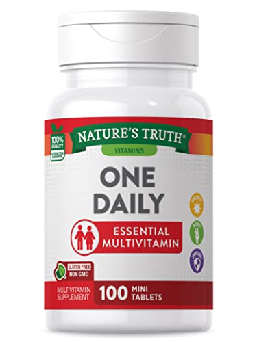 Daily Multivitamin | 100 Mini Tablets | Non-GMO & Gluten Free