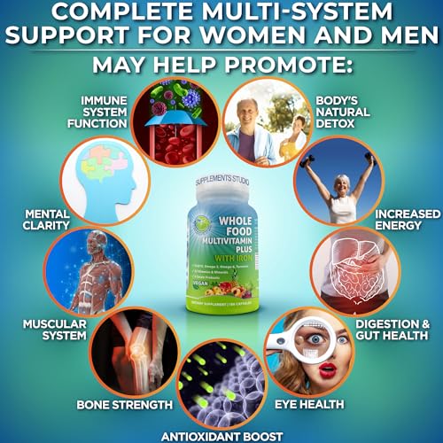 Vegan Whole Food Multivitamin, Fruits & Vegetables, 180 Count
