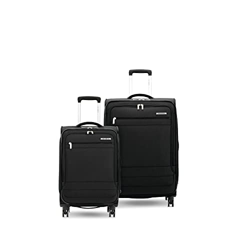 Black Samsonite DLX Expandable Luggage Set with Spinners