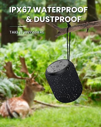 Bluetooth Speakers, Portable Stereo Sound, IPX6 Waterproof, Double Pairing