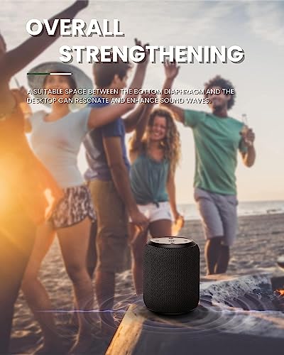 Bluetooth Speakers, Portable Stereo Sound, IPX6 Waterproof, Double Pairing