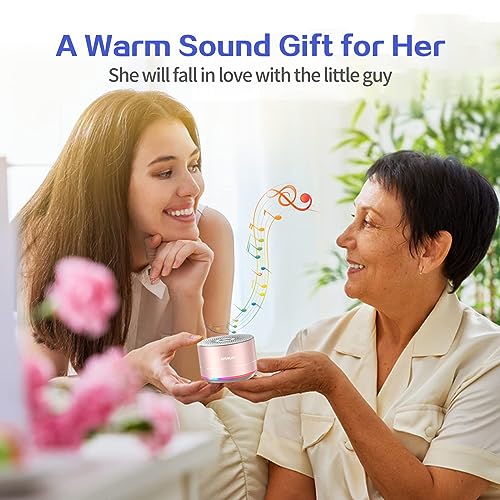 LENRUE A2 Mini Bluetooth Speaker with Lights and Lanyard