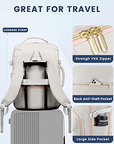 LOVEVOOK 40L Waterproof Travel Backpack with Laptop Compartment