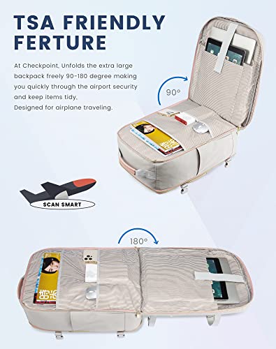 LOVEVOOK 40L Waterproof Travel Backpack with Laptop Compartment