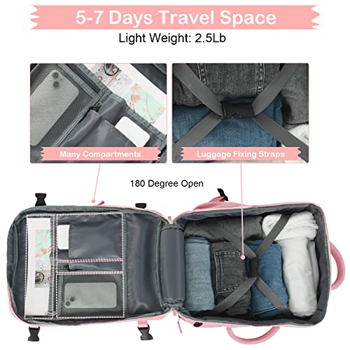 Hanples XL Women's Travel Backpack, 40L, Laptop, Waterproof